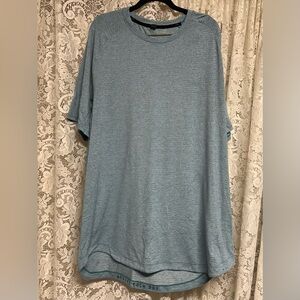 Men’s Lululemon License To Train Blue Short Sleeved Shirt